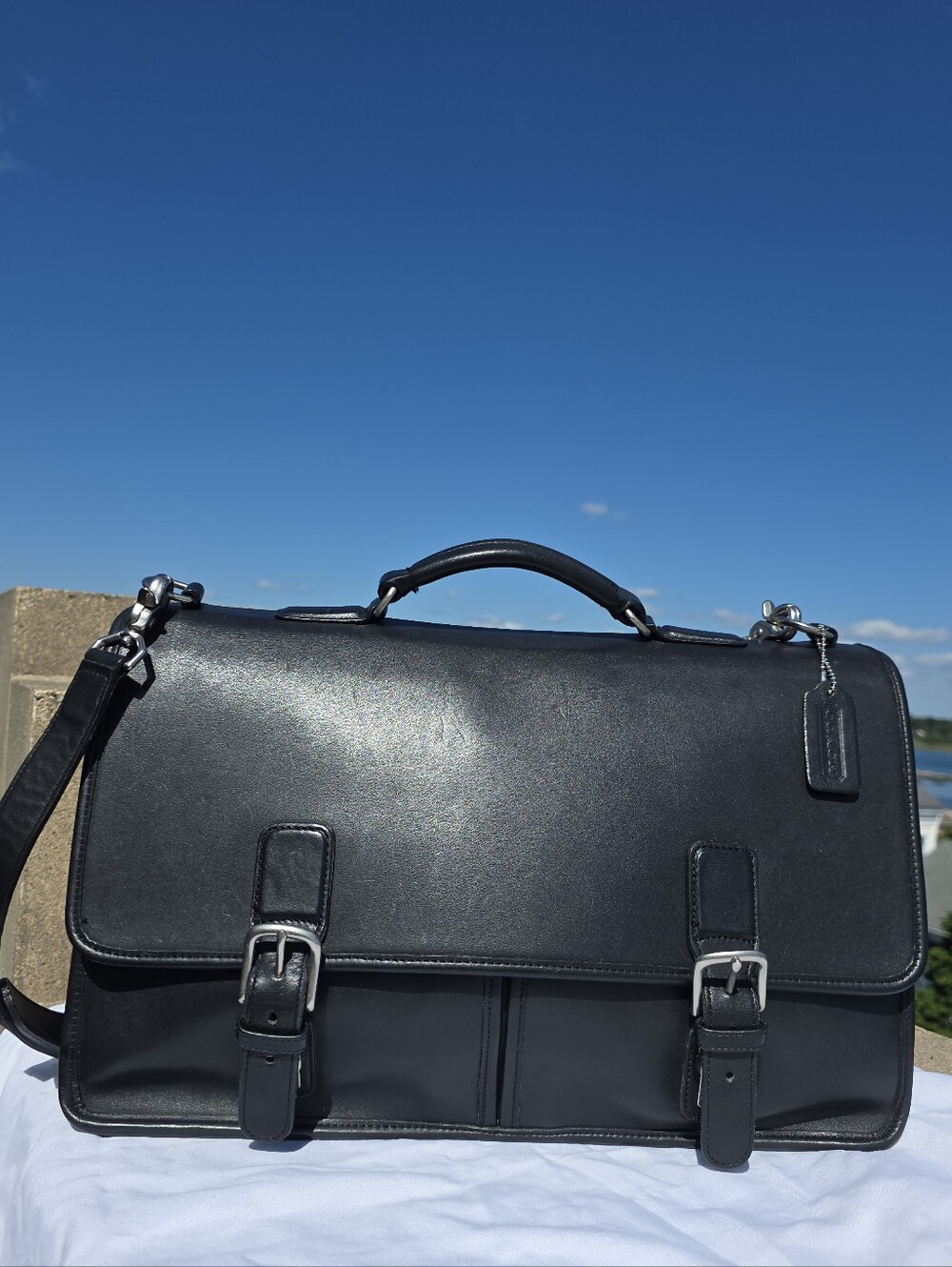 Vintage Coach Trader Brief Messenger, USA